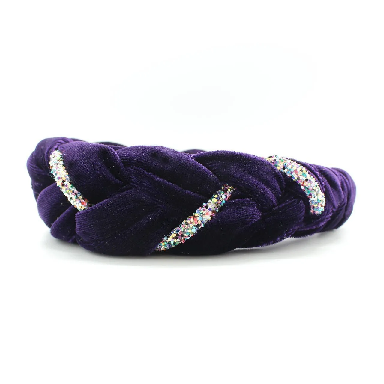 Red Velvet and Rhinestones Headband