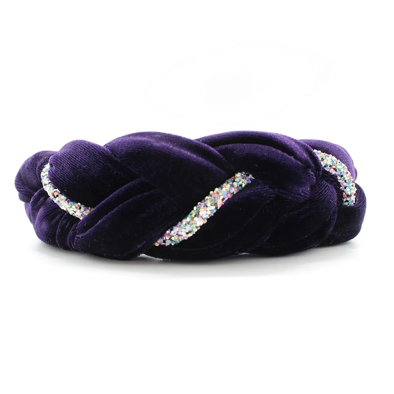 Red Velvet and Rhinestones Headband