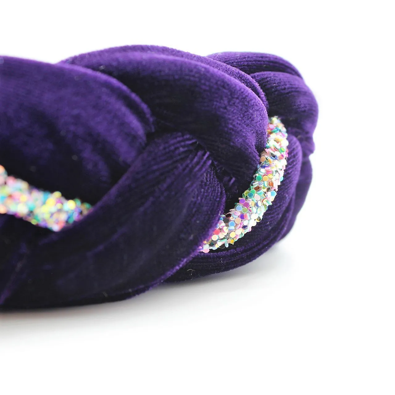 Red Velvet and Rhinestones Headband