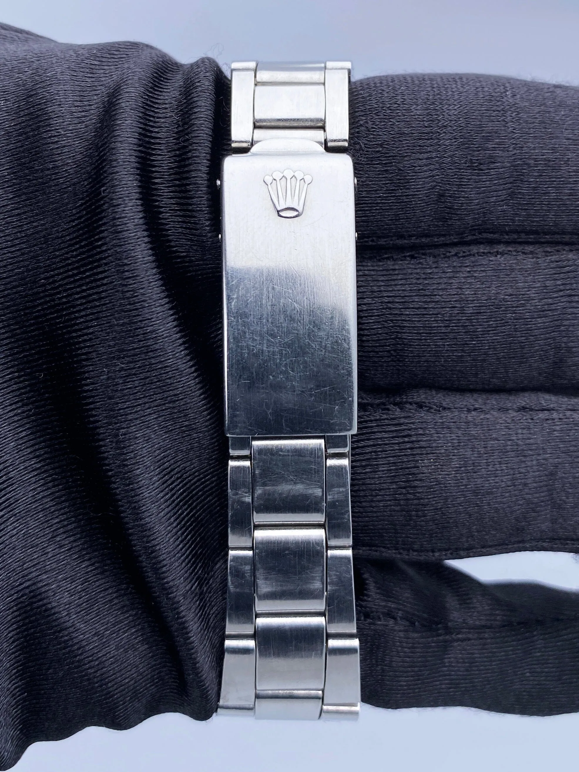 Rolex Date 1501 Blue Dial Steel Vintage Mens Watch