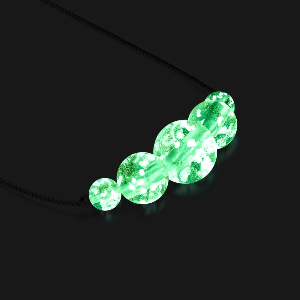 Rosewater | .925 Sterling Silver | Firefly Glass Infinity Clasp Necklace