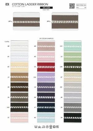 Sample Card Cotton Ladder Ribbon (SIC-220)