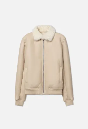 Shearling Teddy Jacket	/ Natural