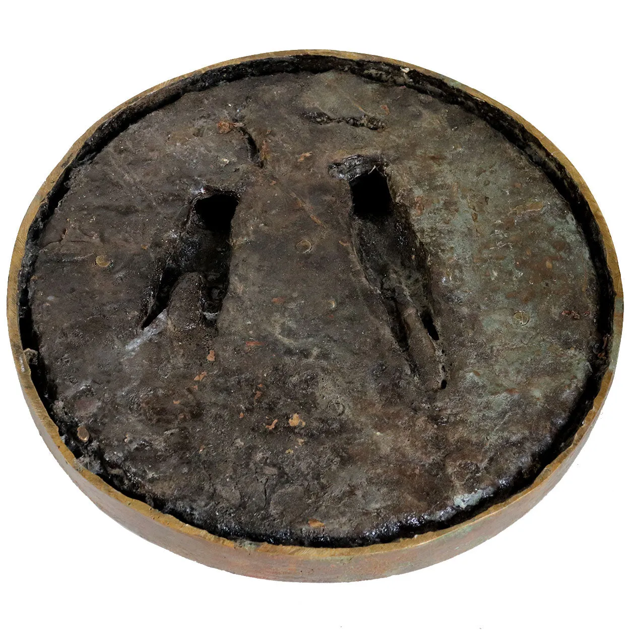 Signed American SB Cast Bronze Sculpture, Two Siblings in a Wading Pool
