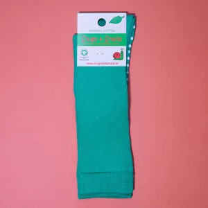 Slugs & Snails Kids Knee Socks - EMERALD GREEN (1-3y)