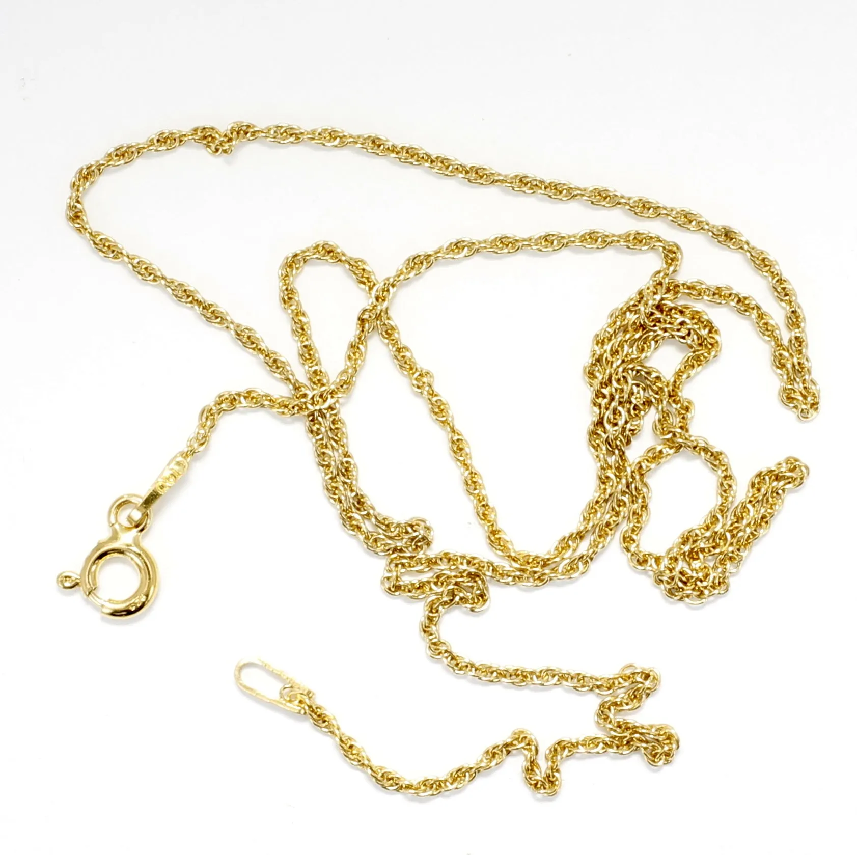 Small Gold Cotton Inc Necklace with Seal of Cotton Logo