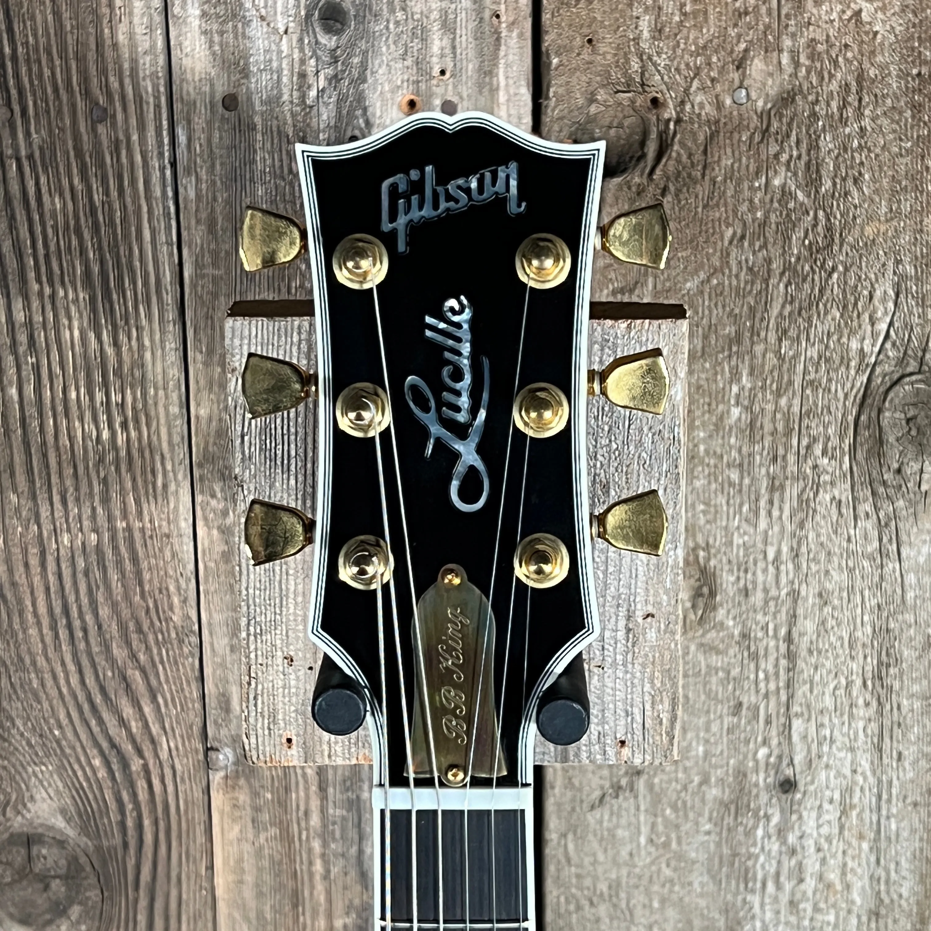 SOLD - Gibson Signed Lucille Signature Rare Edition BB King Signature w/ inlaid signature 2001 Black