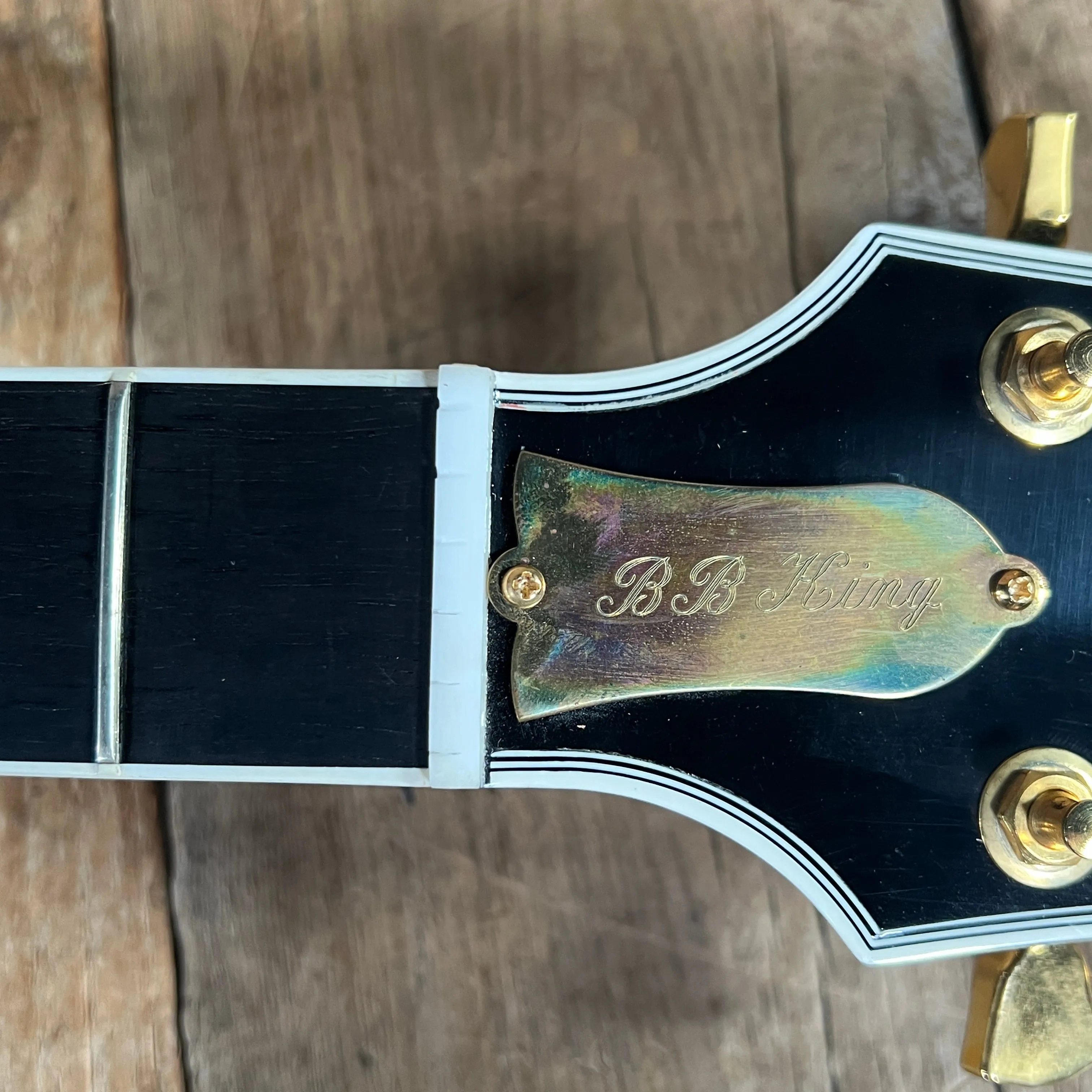 SOLD - Gibson Signed Lucille Signature Rare Edition BB King Signature w/ inlaid signature 2001 Black