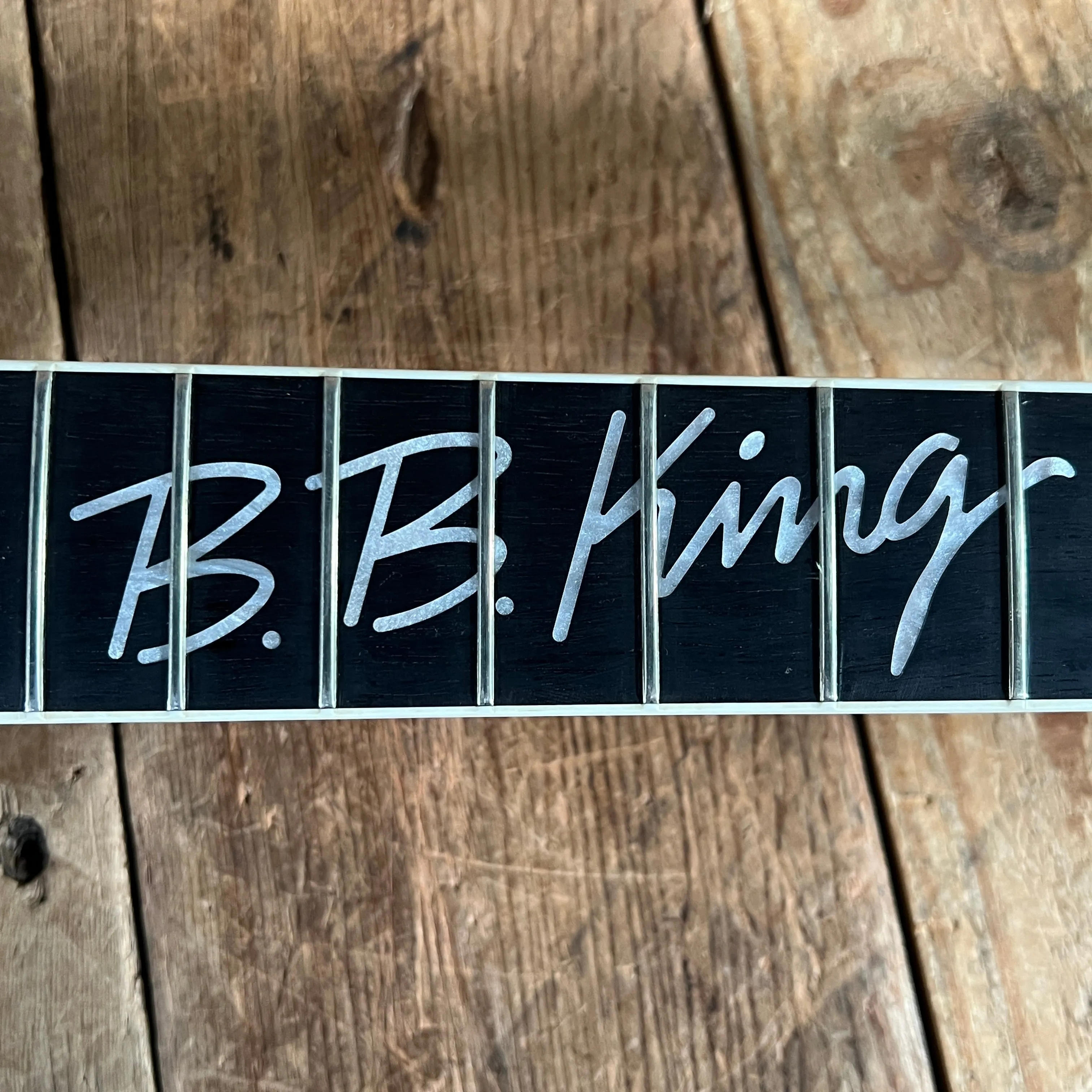 SOLD - Gibson Signed Lucille Signature Rare Edition BB King Signature w/ inlaid signature 2001 Black