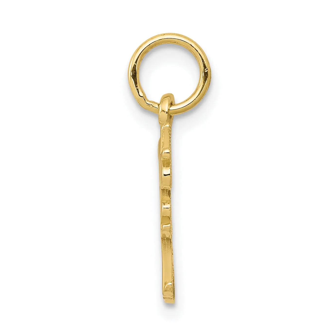 Solid 10k Yellow Gold Daddy Little Girl Pendant