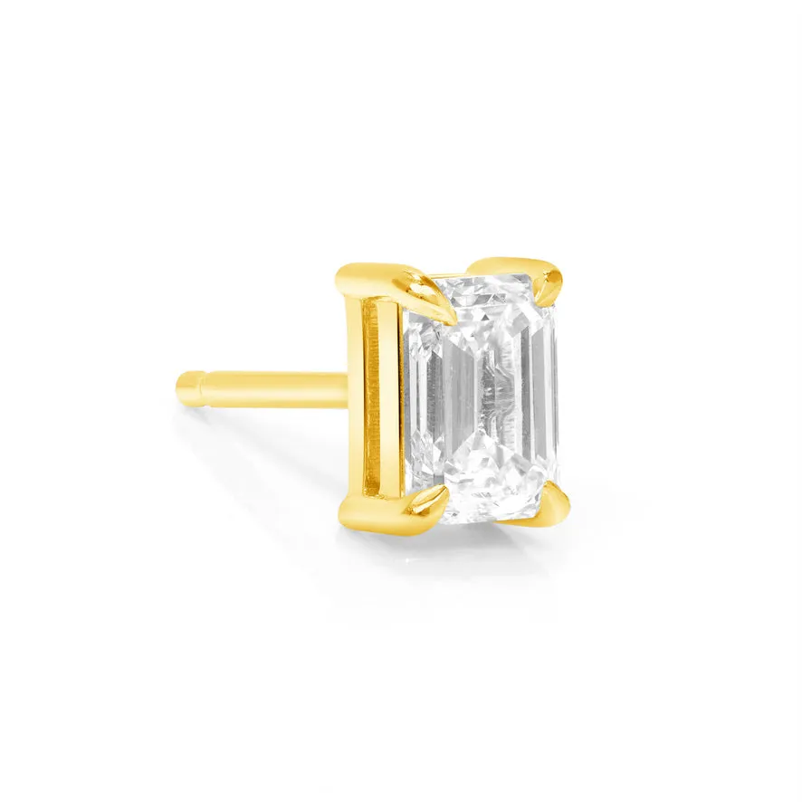 Solitaire Stud Emerald 0.25 Carat