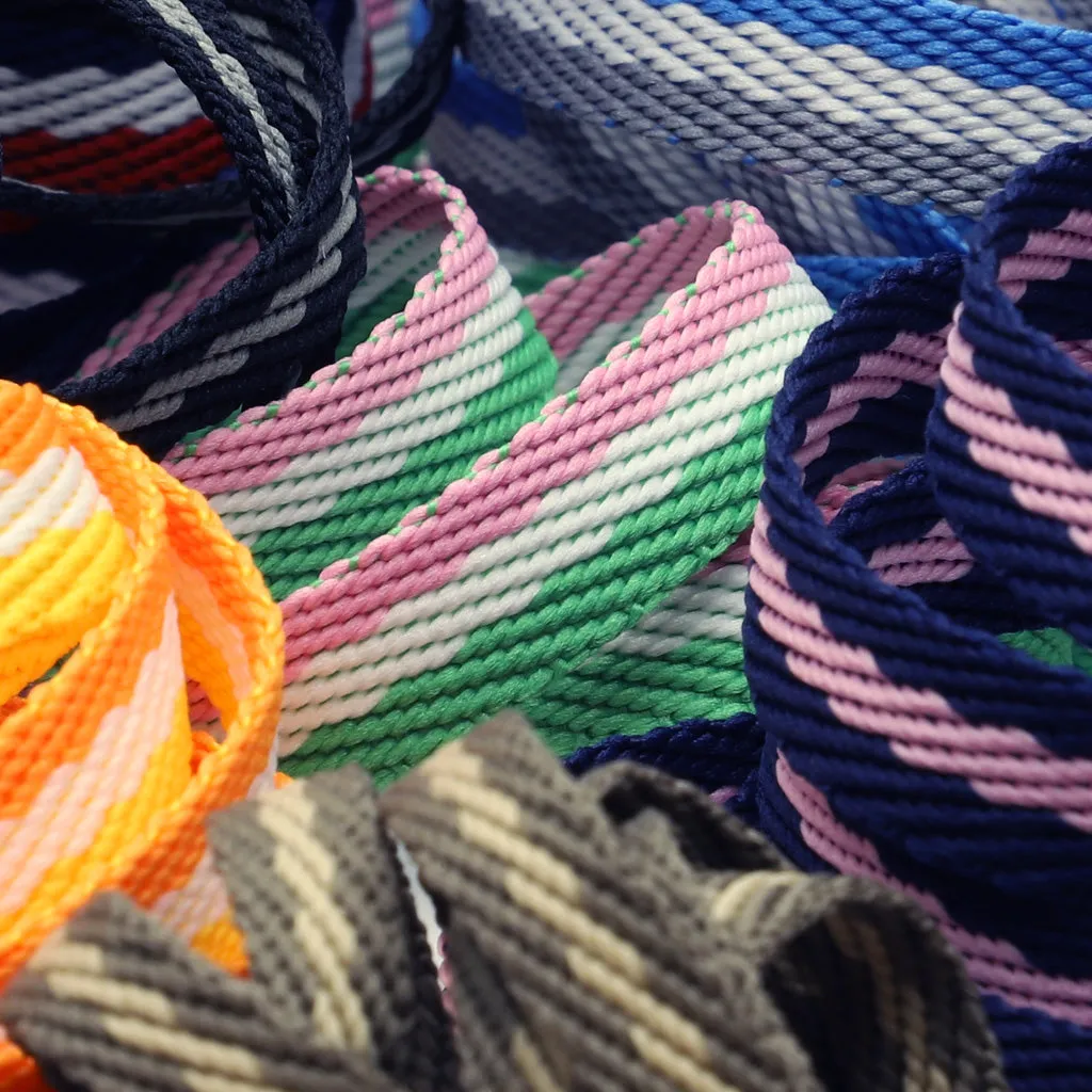 Stripe Twill Tape #21 Saffron & White & Orange