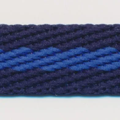 Stripe Twill Tape #8 Night Blue & Royal Blue