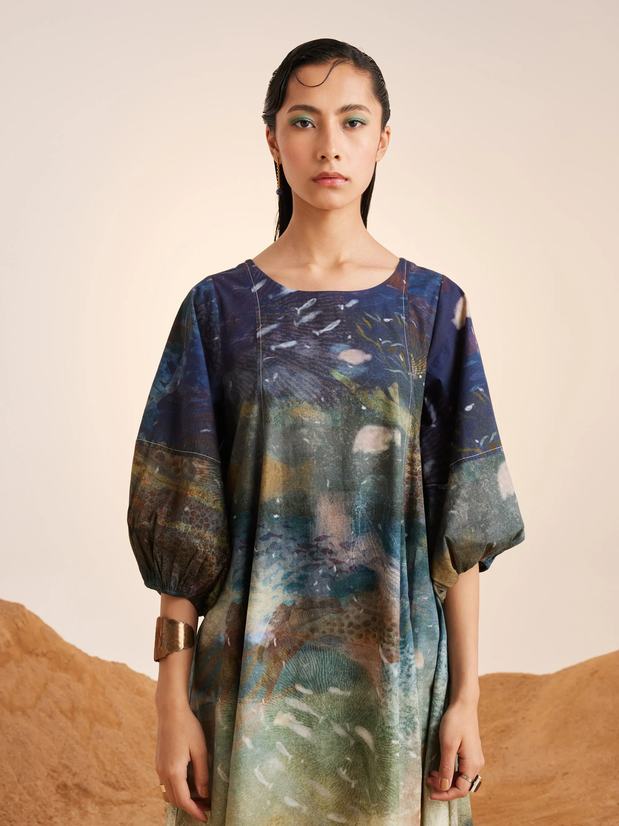 Summer Dress Umbrella-Underwater-Cotton Ss25-Ud-Unw-Cord