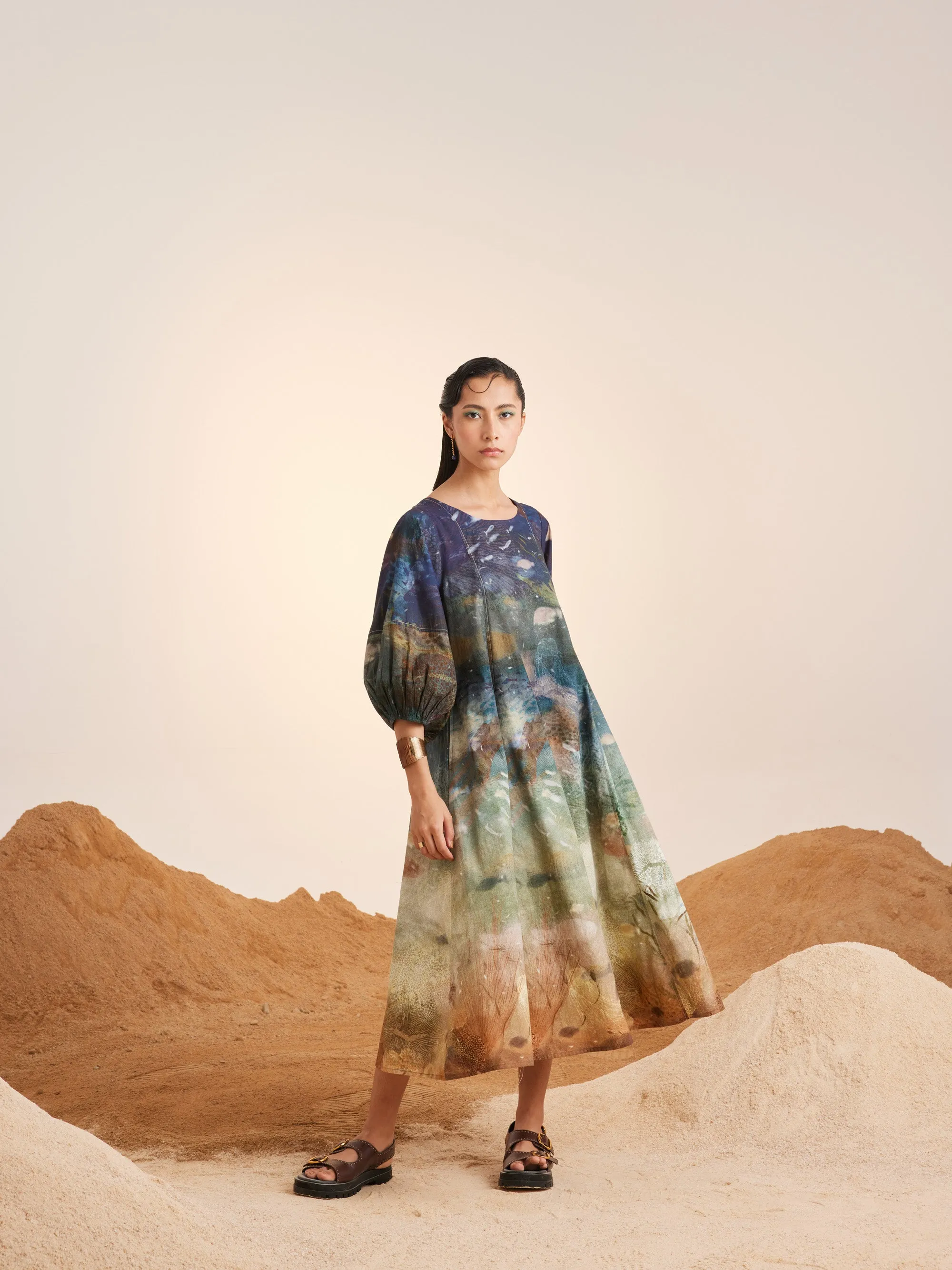 Summer Dress Umbrella-Underwater-Cotton Ss25-Ud-Unw-Cord