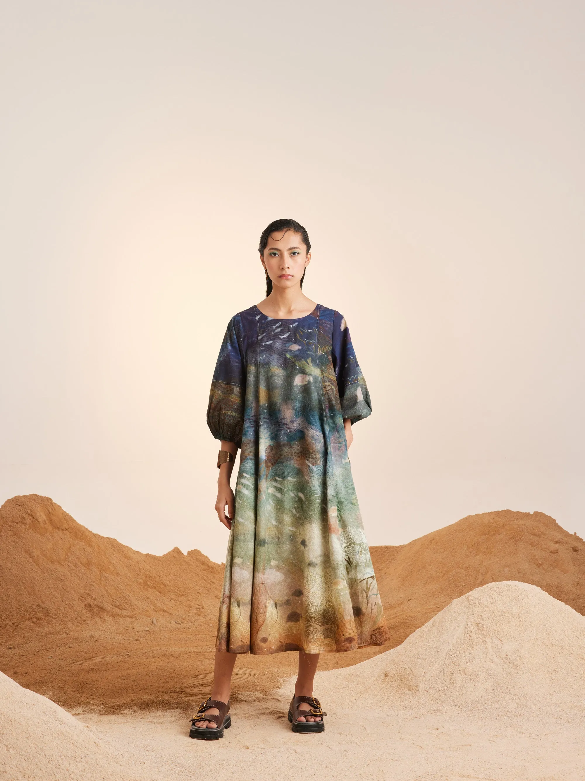Summer Dress Umbrella-Underwater-Cotton Ss25-Ud-Unw-Cord