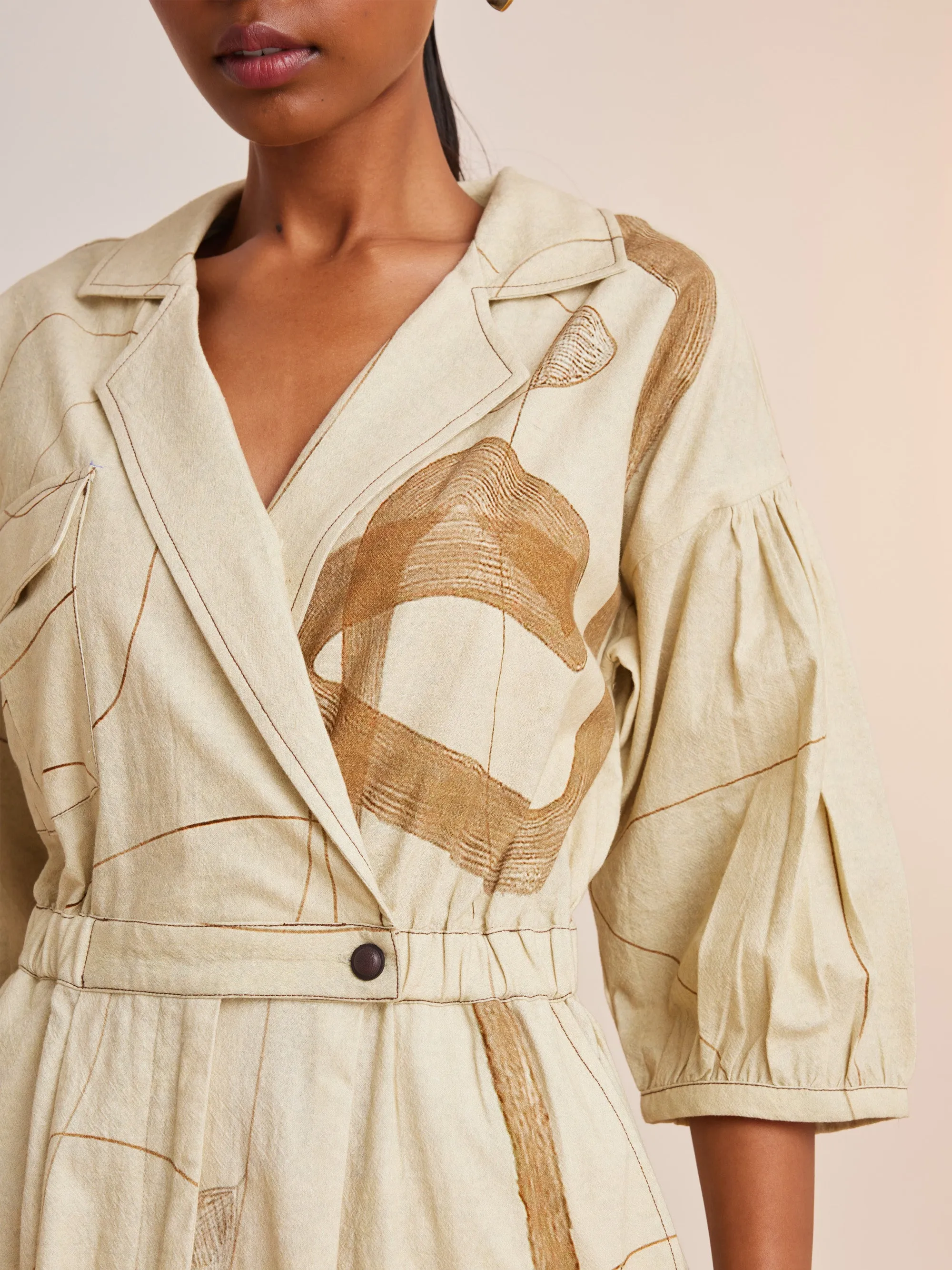 Summer Jumpsuit Topstitch Trail-Cotton Crinkle-Ss25-Tsj-Trl-Cord