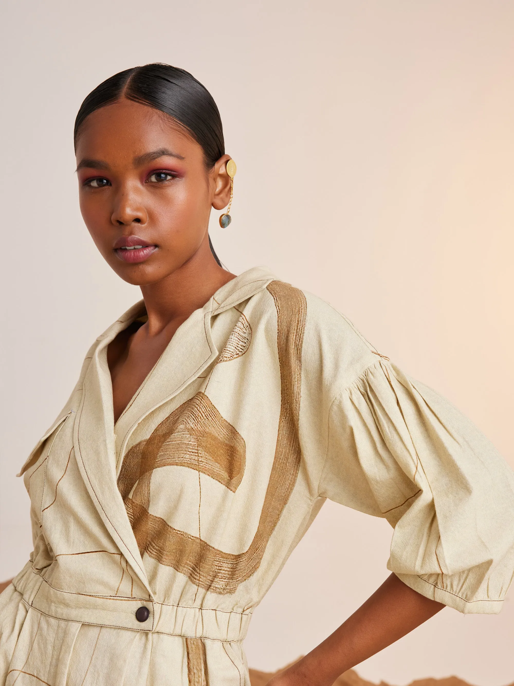 Summer Jumpsuit Topstitch Trail-Cotton Crinkle-Ss25-Tsj-Trl-Cord