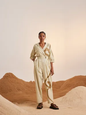 Summer Jumpsuit Topstitch Trail-Cotton Crinkle-Ss25-Tsj-Trl-Cord