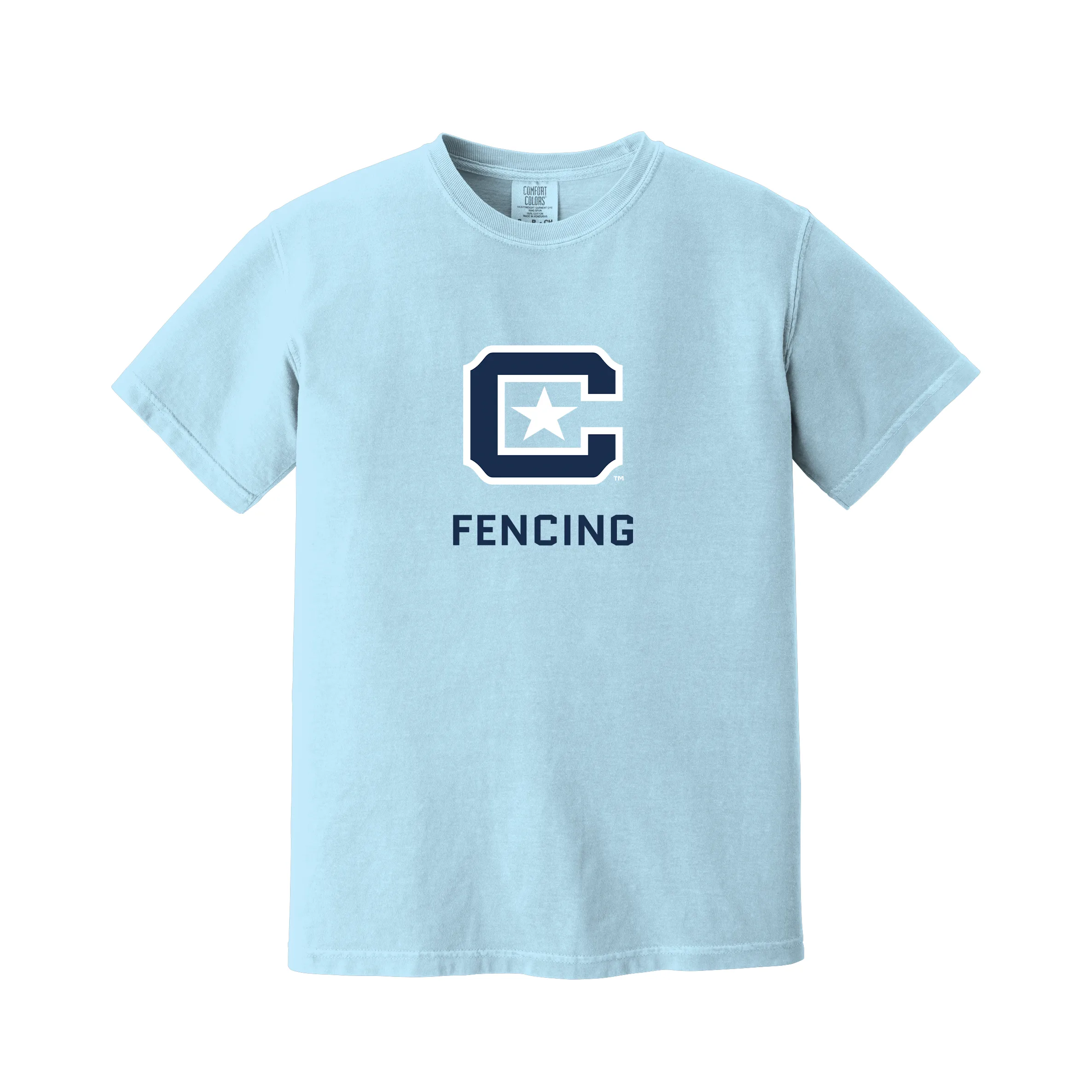The Citadel C, Club Sports - Fencing,  Comfort Colors ® Heavyweight Ring Spun Tee