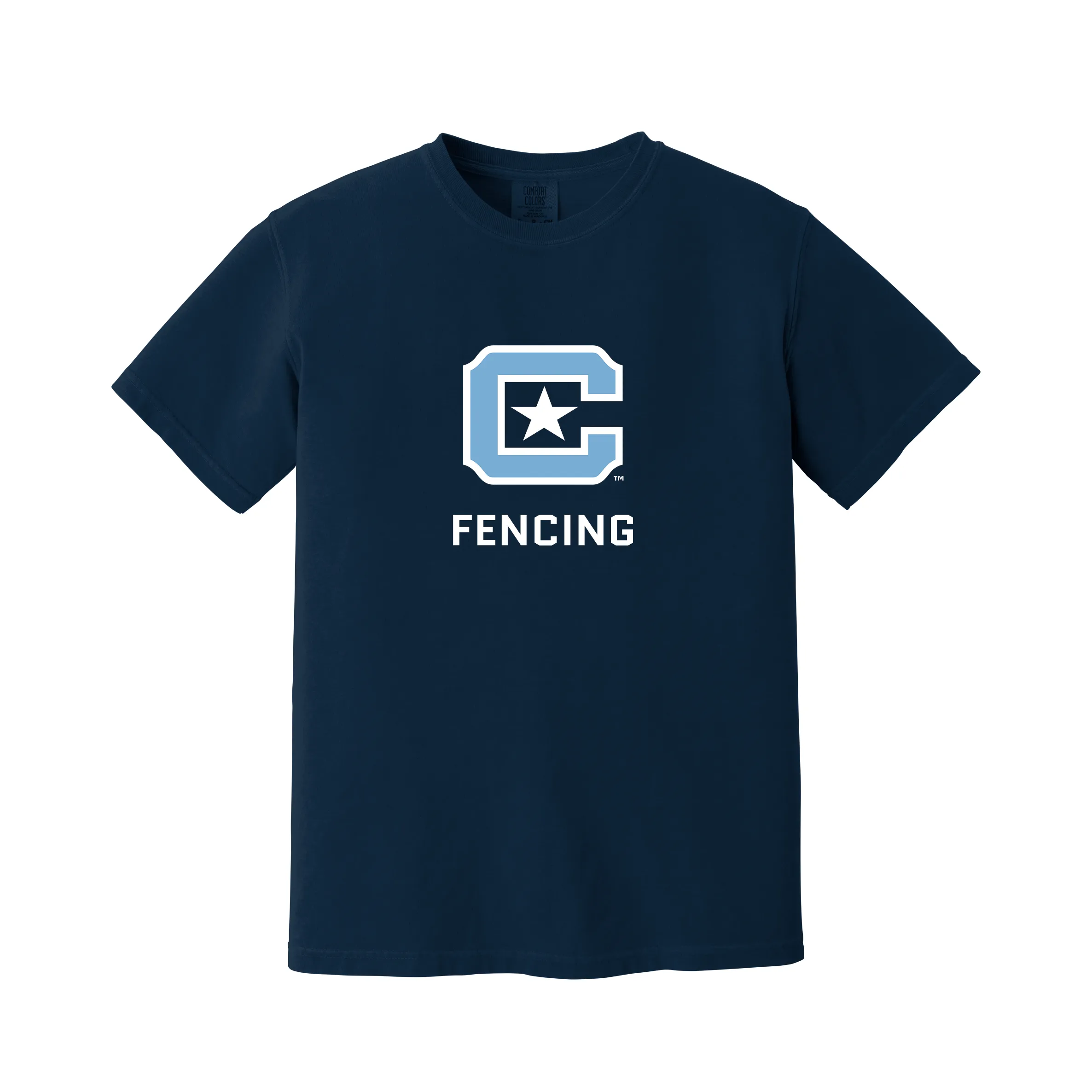 The Citadel C, Club Sports - Fencing,  Comfort Colors ® Heavyweight Ring Spun Tee