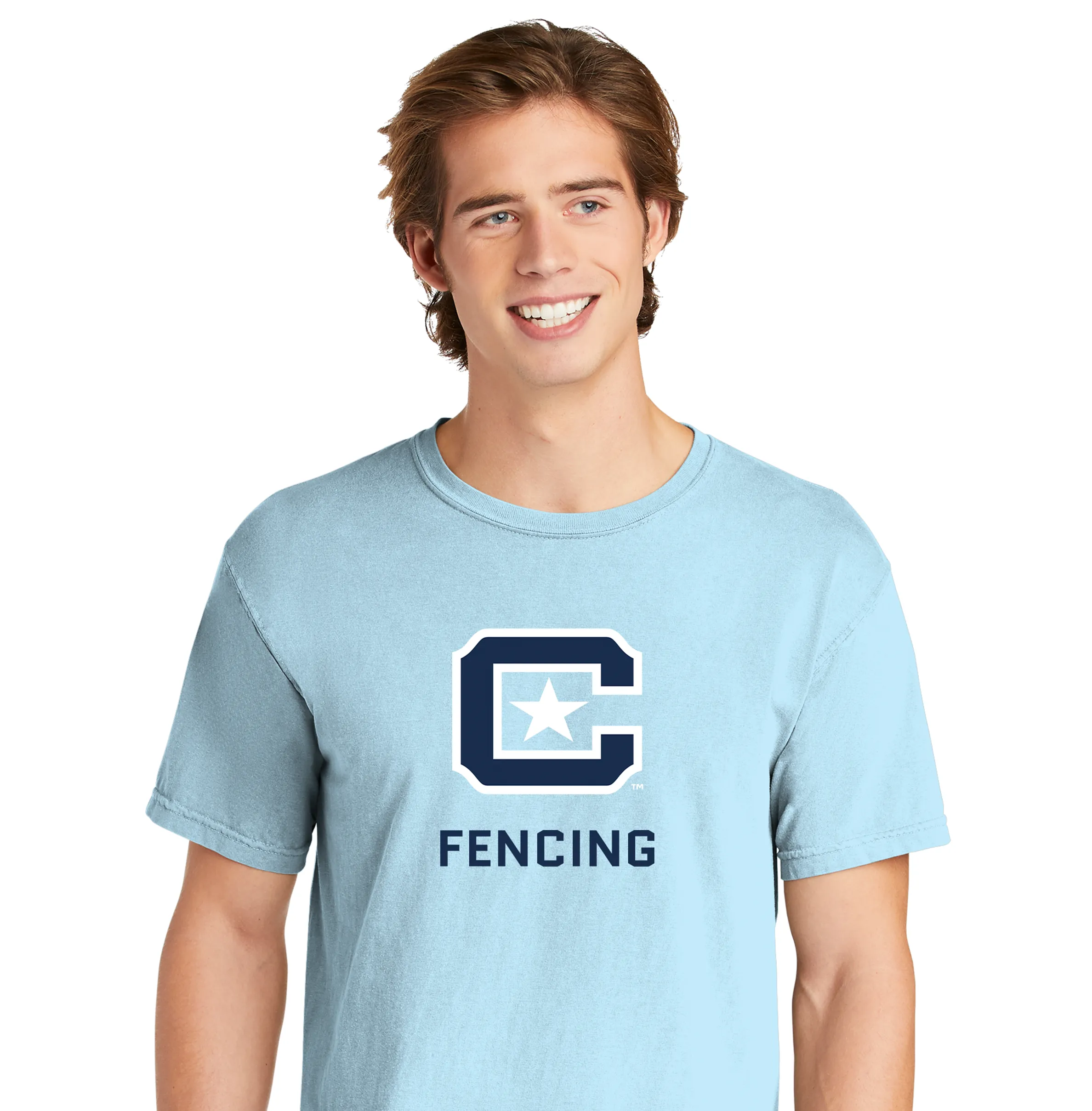 The Citadel C, Club Sports - Fencing,  Comfort Colors ® Heavyweight Ring Spun Tee