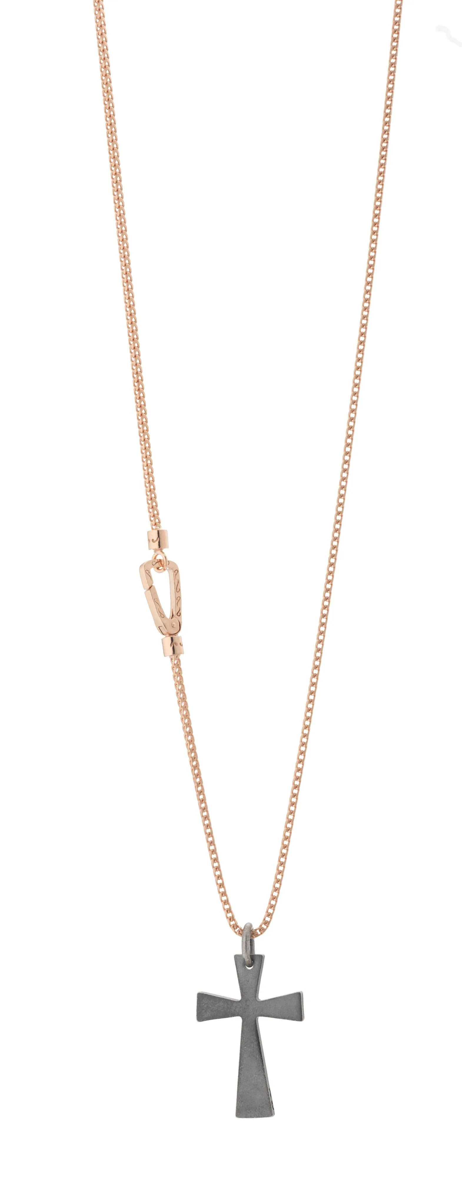 The Cross Pendant Rose Gold Vermeil