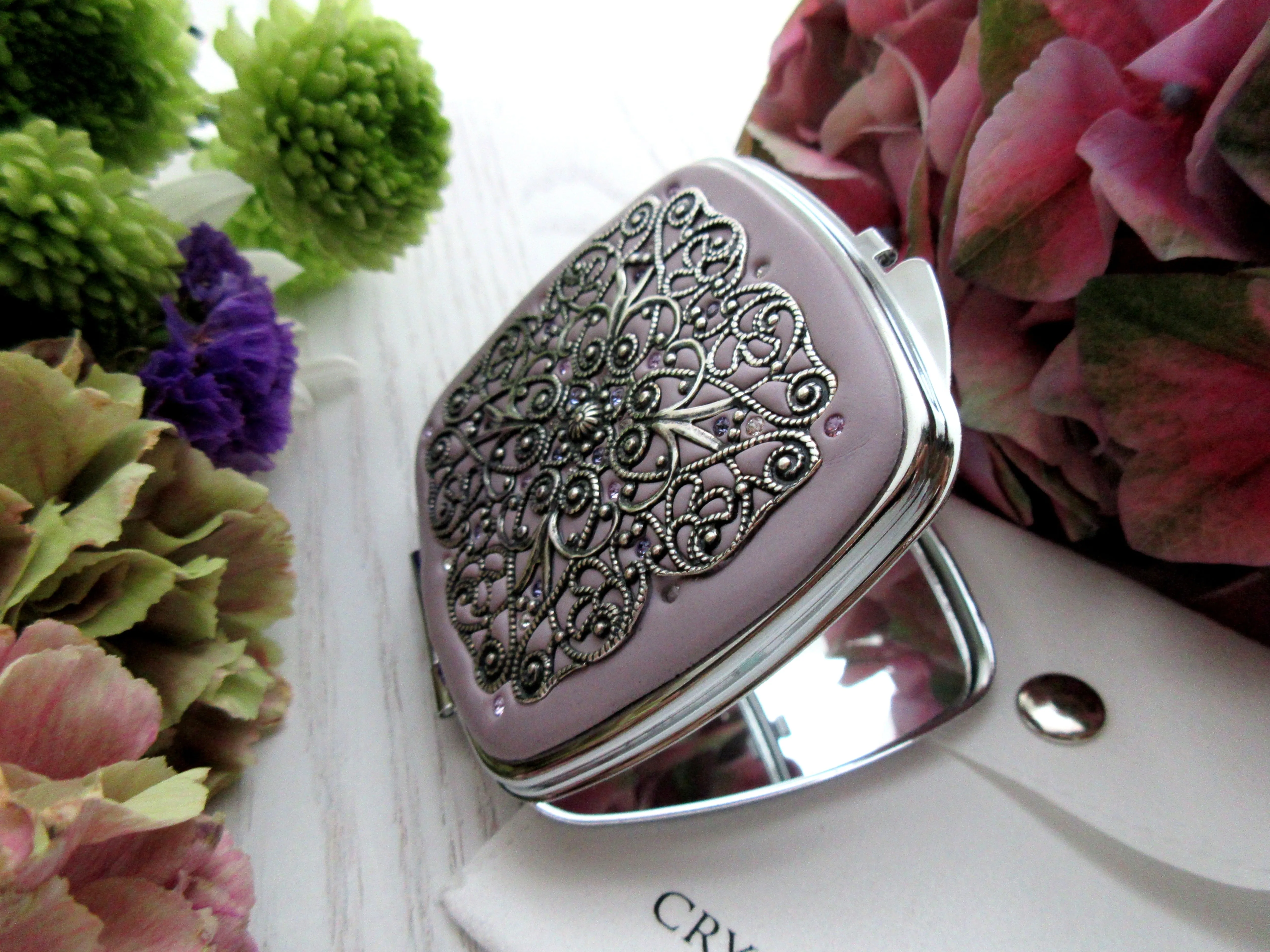 To the Edge Filigree Compact Mirror