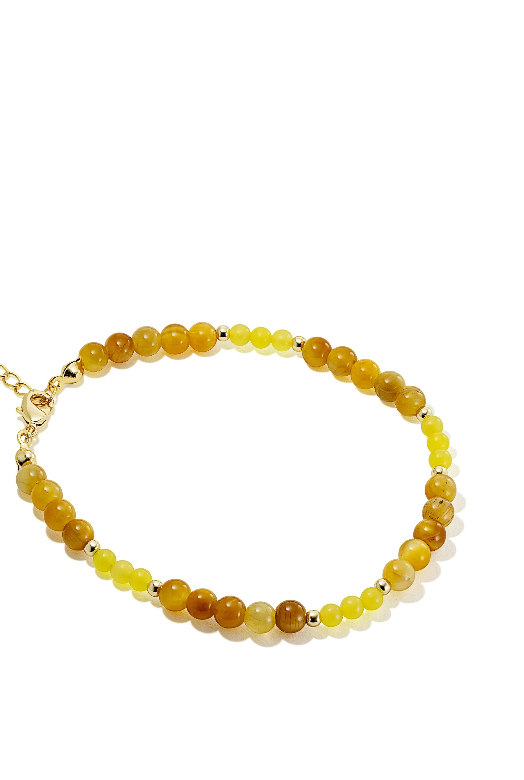 Tuscany | Tiger Eye   Lemon Jade Bracelet