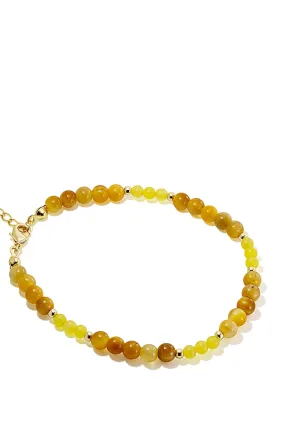 Tuscany | Tiger Eye   Lemon Jade Bracelet