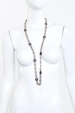 Two-Tone Sterling Mariner Link Necklace