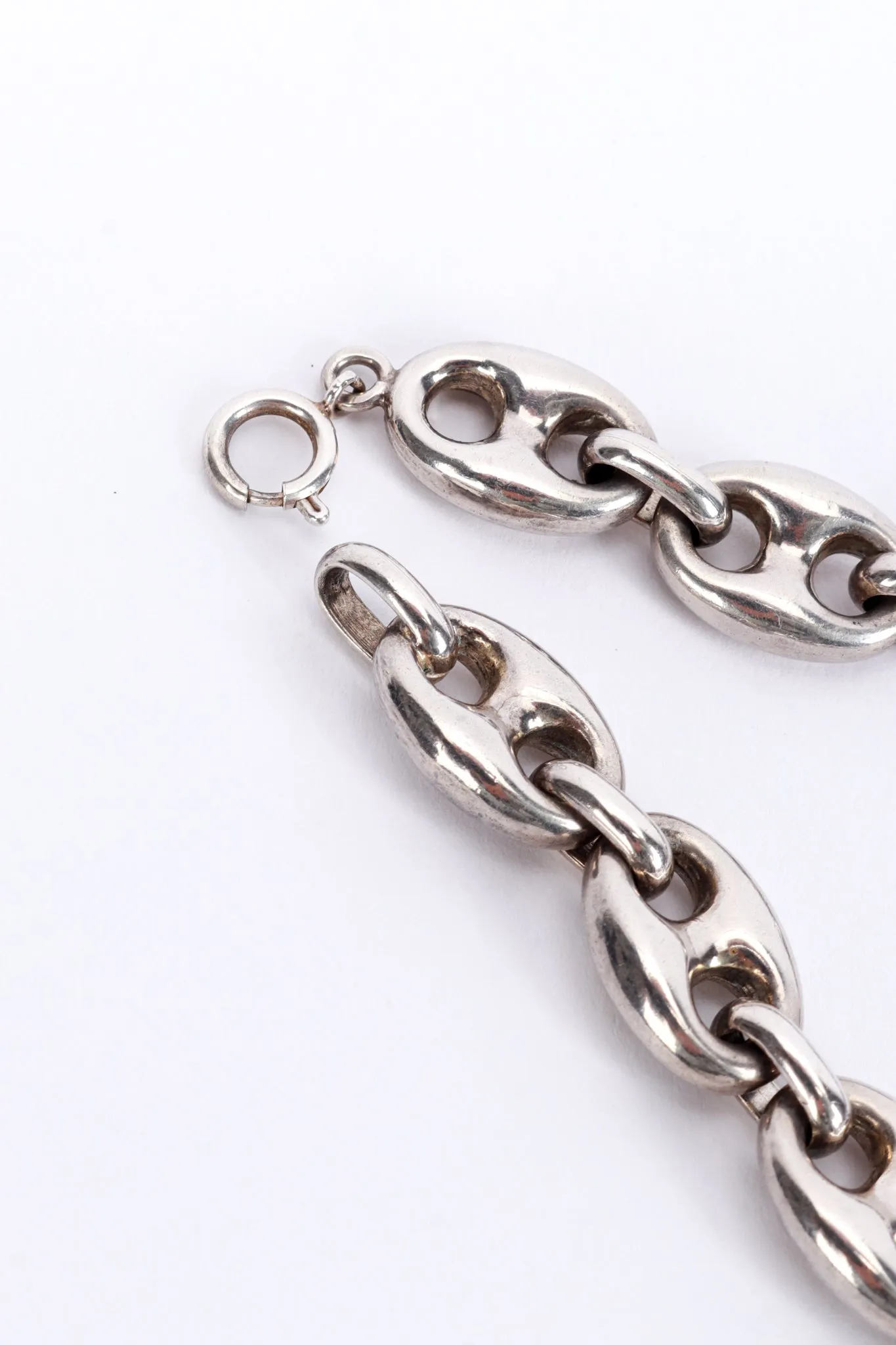 Two-Tone Sterling Mariner Link Necklace