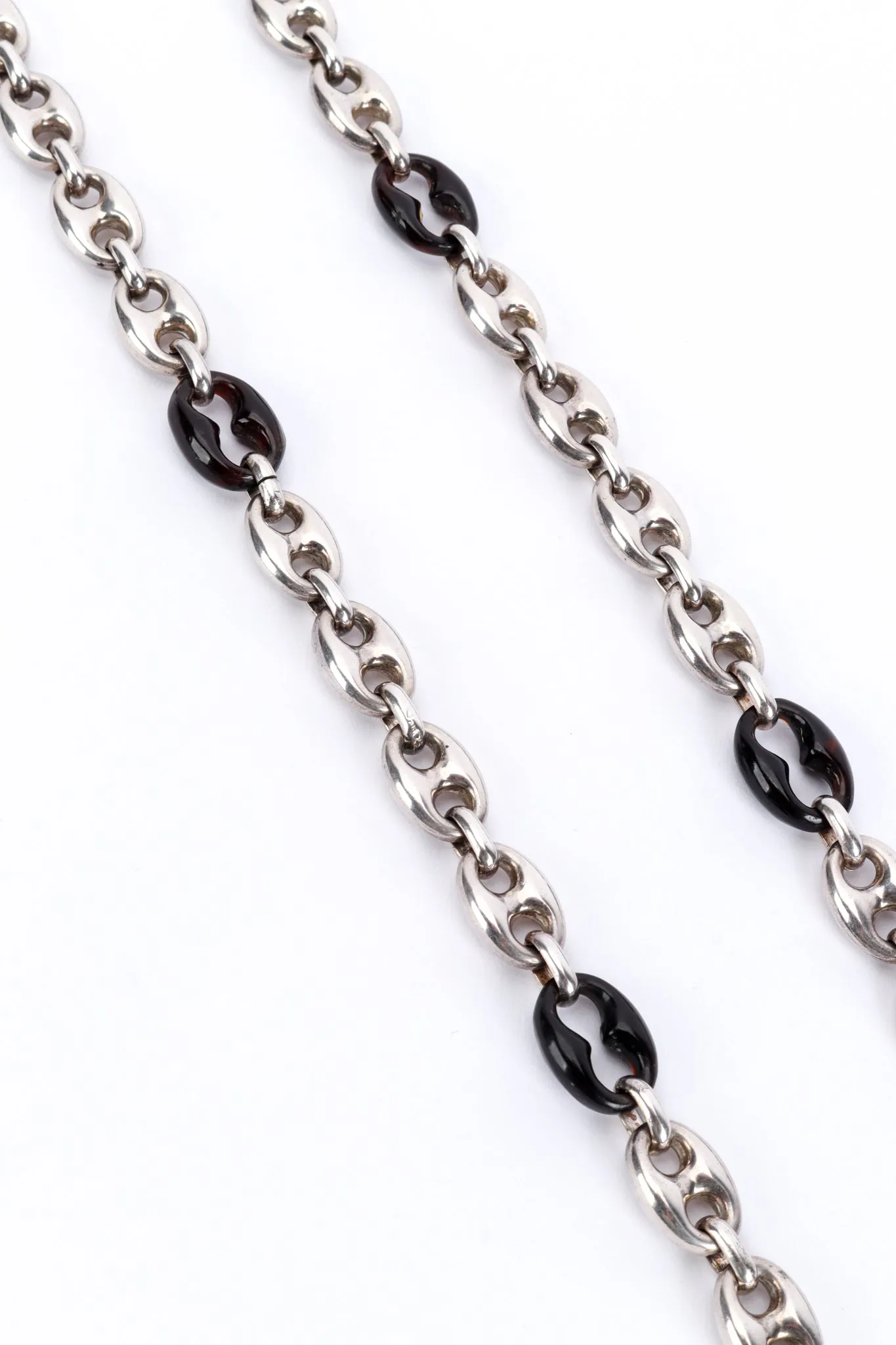 Two-Tone Sterling Mariner Link Necklace