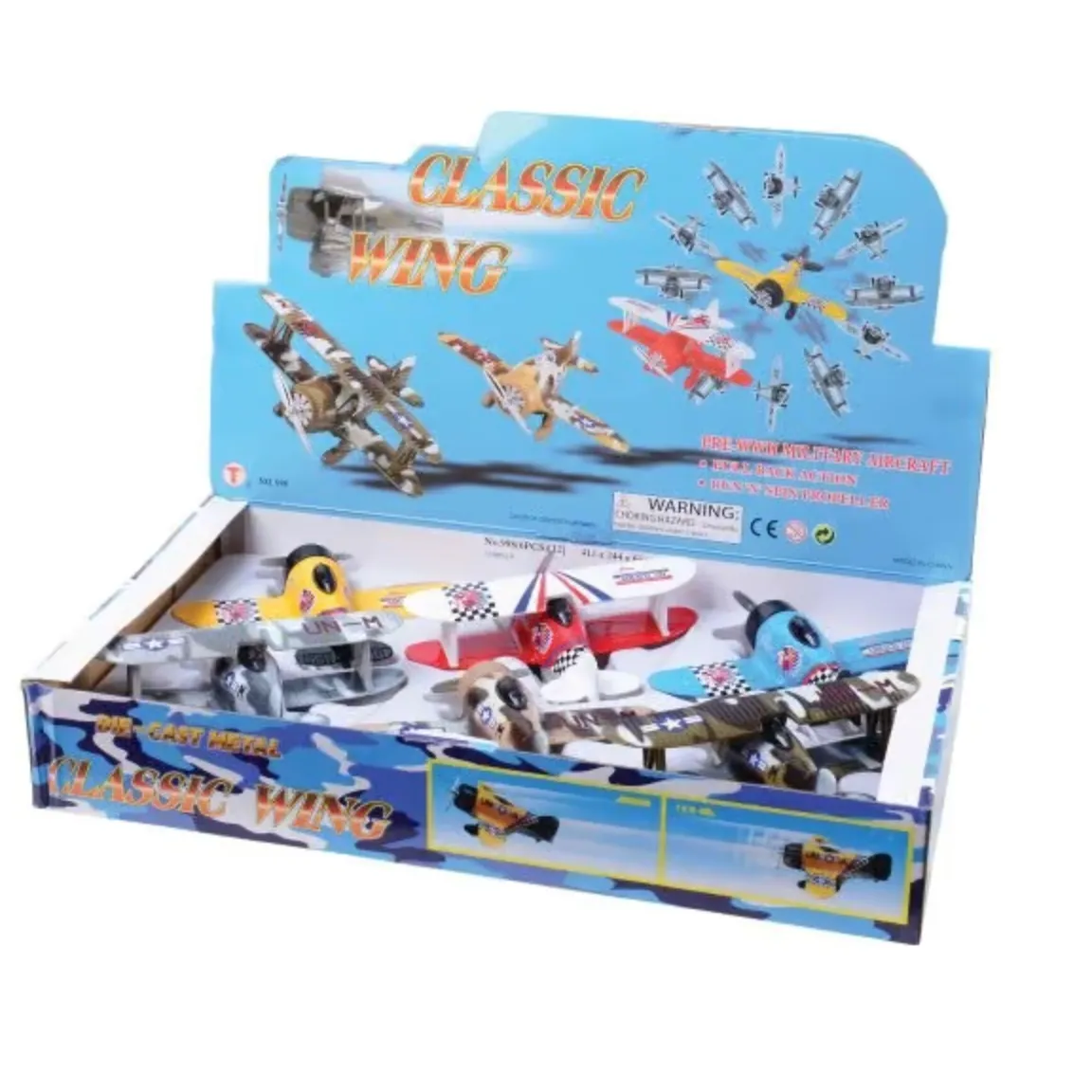 U.S. Toy Die-Cast Pre-WWII Military Aircraft (Assorted Styles)