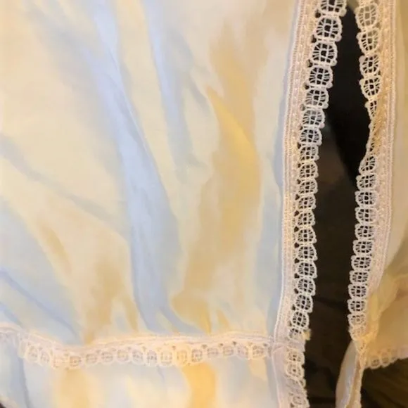 Vintage Opera Beige Taffeta Long Half Slip