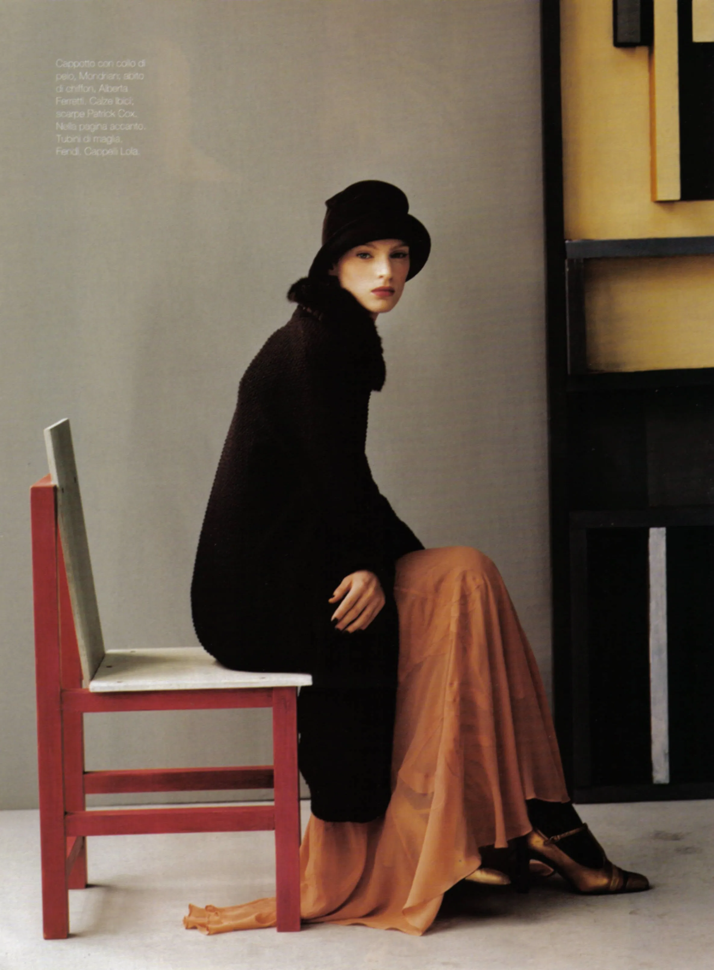 VOGUE Magazine Italia October 1996 CAROLYN MURPHY Kate Moss VAN SEENUS Naomi