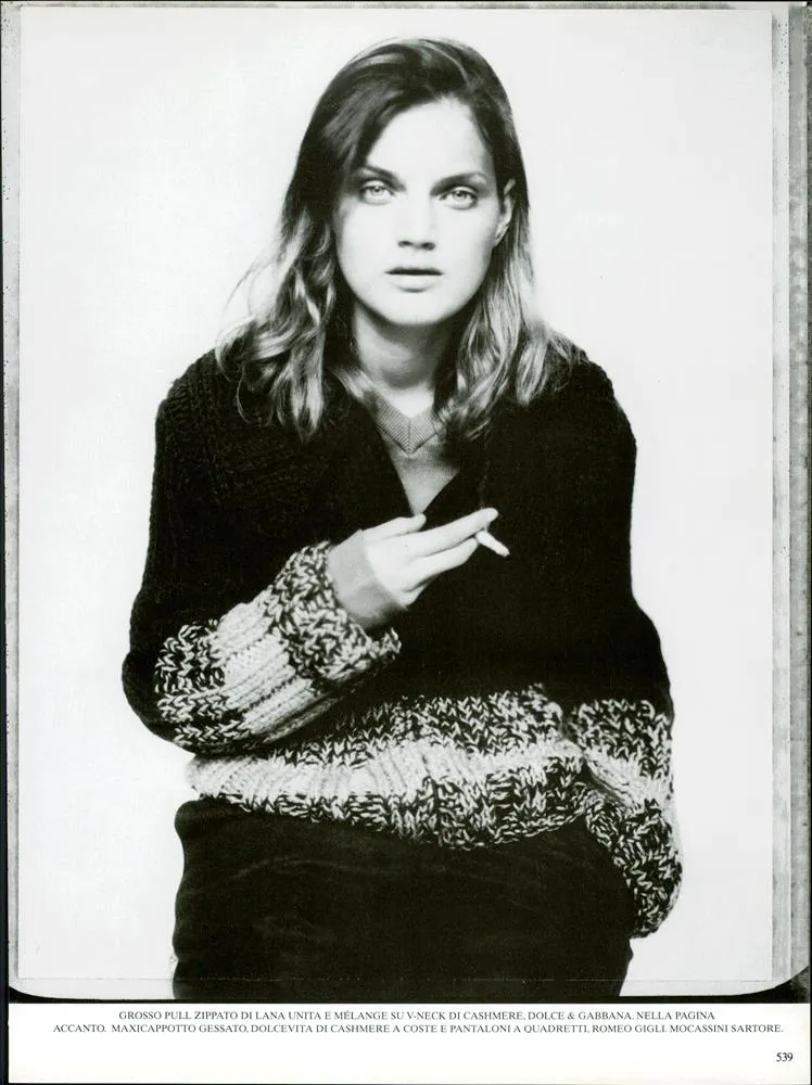 VOGUE Magazine Italia October 1996 CAROLYN MURPHY Kate Moss VAN SEENUS Naomi