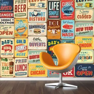 Walplus Vintage Metal Sign 32cm x 22cm x 2cm