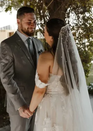 Waterfall pearl veil in 1m and 2m lengths Express NZ wide