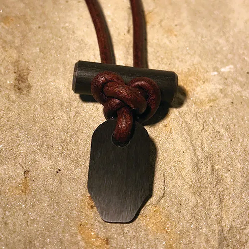 Wazoo Bushcraft Fire Starter Leather Necklace