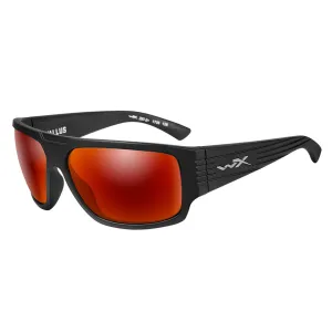 Wiley X Vallus Sunglasses Polarised Crimson Mirror Matte Black Frame