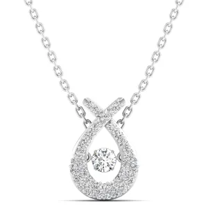 Wishbone Dancing Diamond Pendant