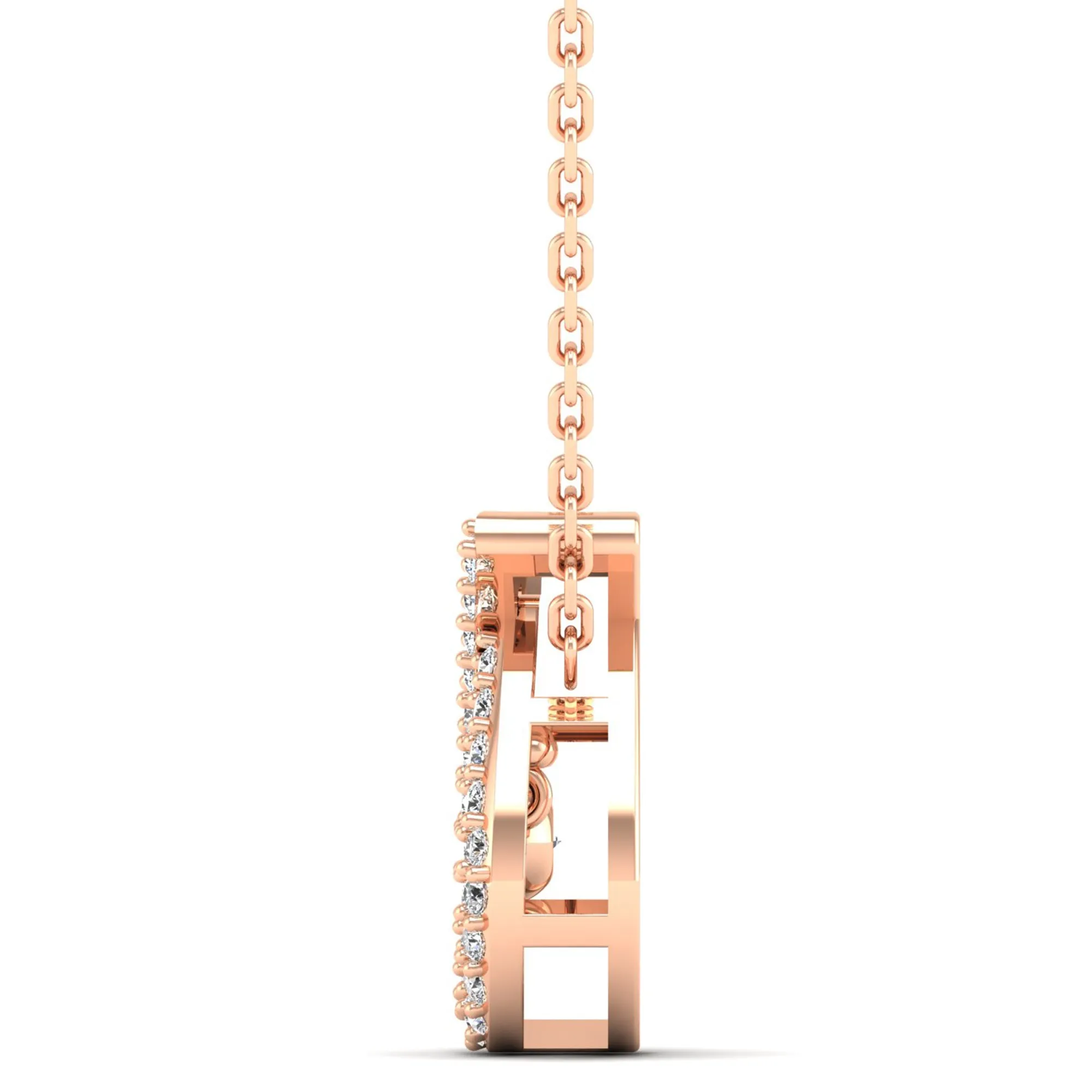 Wishbone Dancing Diamond Pendant