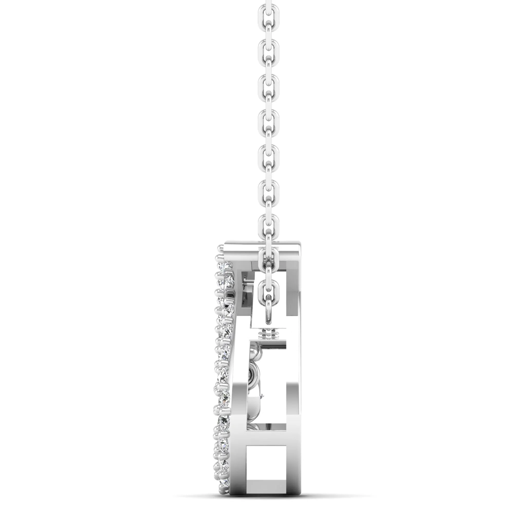 Wishbone Dancing Diamond Pendant