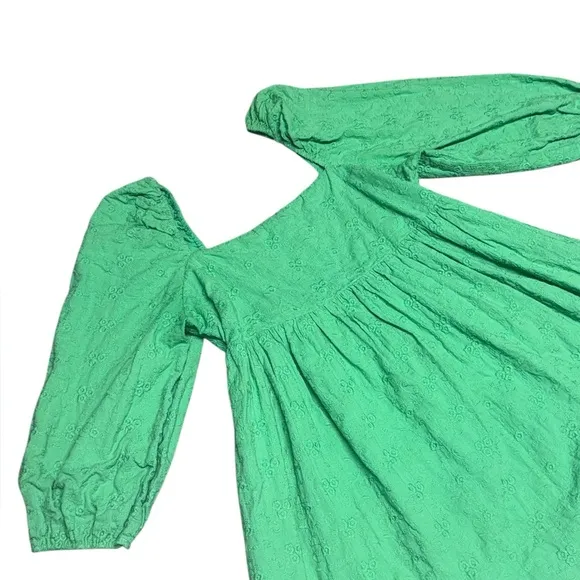 Women’s TUCKERNUCK POMANDER PLACE Green Eyelet Elizabeth babydoll MINI Dress xxl